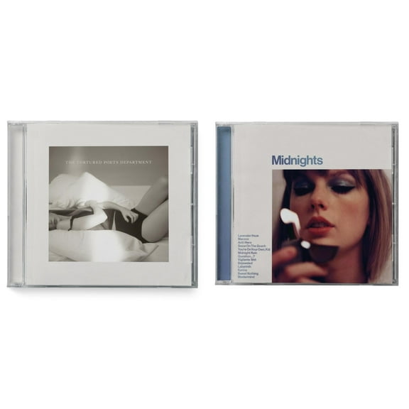 Tortured Poets Department (X) (Manuscript- Bonus Track) & Midnights (X) (Moonstone Blue CD)