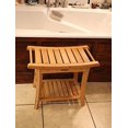 thumbnail image 4 of Redmon 5449 Banc de Douche en Bambou avec Poignées Latérales, 4 of 5