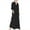 ZB-Black, variant on Meichang Shirt Dresses for Women Trendy Color Block Lapel Button Up Dresses Long Sleeve Loose Fit Knee Length Dresses Casual Work Dresses Midi Dresses with Pockets Black L