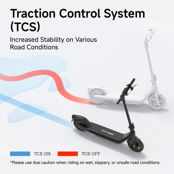 Segway E2 Pro Electric Scooter, 18.6 mph Max Speed, 21.7 Miles Max