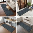 thumbnail image 5 of Hallway Runner Rug 2'x6', Navy Blue Boho Kitchen Runner Rugs Non-Slip Carpet Mats, Retro Ethnic Tribe Abstract Art Bedside Rugs Runners Washable Floor Carpet for Bathroom Laundry Room, 5 of 8