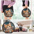 thumbnail image 5 of BZSMCE Makeup Bag Large Travel Cosmetic Bag with Adjustable Dividers Fashion Floral Curiosity Printed, 5 of 7