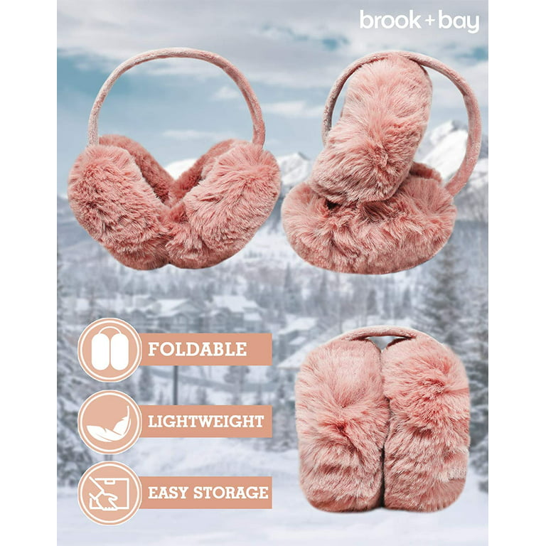 Brook + Bay Fleece Ear Muffs - Cozy & Foldable Earmuffs - Winter Ear  Warmers for Women - Soft & Warm Ear Muffs for Women at  Women's  Clothing store