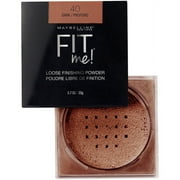 Maybelline Fit Me Loose Finishing Powder Makeup, Oil-Free, Dark, 0.7 oz