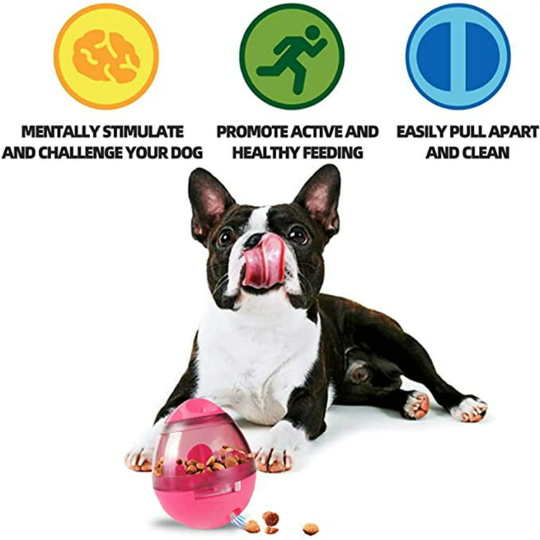 Dog Treat Ball Dispenser - Slow Feeder Dog Food Toy Games, Interactive Puppy Training Treat Dispensing Toys, Mentally Stimulating Dog Toys Ball, Busy