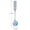 thumbnail image 6 of Hariumiu 304 Stainless Steel Spoon Vintage Hollow Handle Colorful Dessert Cake Soup Salad Coffee Ice Cream Scoop Kitchen Utensil Cutlery Flatware, 6 of 8