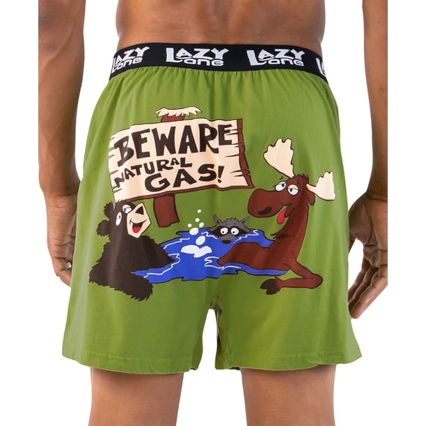 fotografie Haarvaten lening LazyOne Funny Animal Boxers, Beware of Natural Gas, Humorous Underwear, Gag  Gifts for Men, Medium - Walmart.com