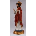 thumbnail image 4 of Sacred Heart of Jesus Christ Lord Catholic Religious Gift Colored Resin 24 Inch Large Gold Base Statue Figurine Sculpture, 4 of 4