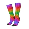 thumbnail image 2 of Balery Colorful Glitter Fun Novelty Socks Men'S Women'S Crew Socks Funny Crazy Novelty Socks Quirky And Cool Socks, 2 of 9