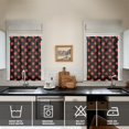 thumbnail image 4 of Kitchen Curtains 36 Inch Short - 3 Panel Set Strawberry Print, Rod Pocket Window Curtains 100% Polyester, Cute Fruit Valance for Farmhouse, Cafe, Living Room, Bedroom, Easy Wash, 4 of 6