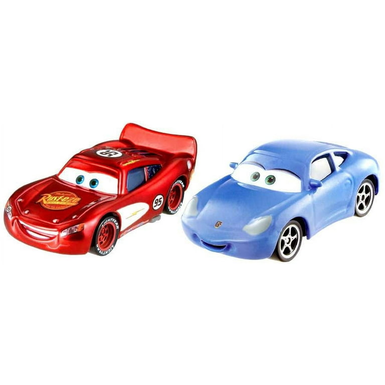 Disney Pixar Cars Sally Radiator Springs Lightning McQueen Diecast Car 2 Pack