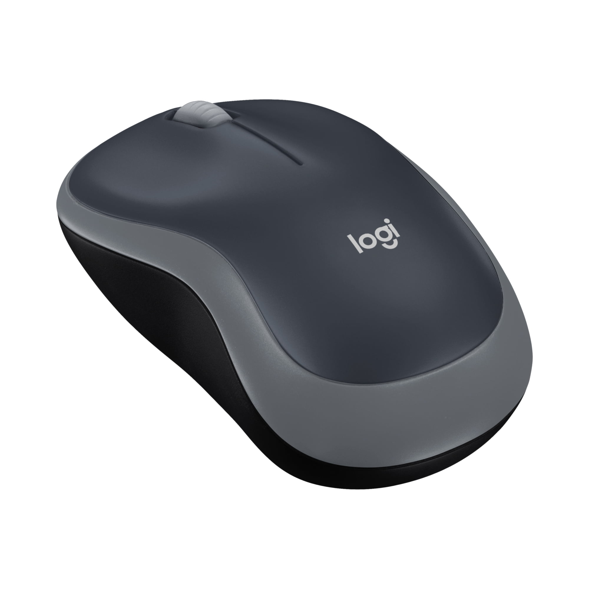 Logitech M185 Wireless Mouse, 2.4GHz with USB Mini Receiver, 12-Month Battery Life, 1000 DPI Optical Tracking, Ambidextrous, Swift Gray