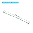 thumbnail image 2 of Uxcell 6" Wire Keychain Cable 5 Pack Stainless Steel Key Ring Loop Green, 2 of 6