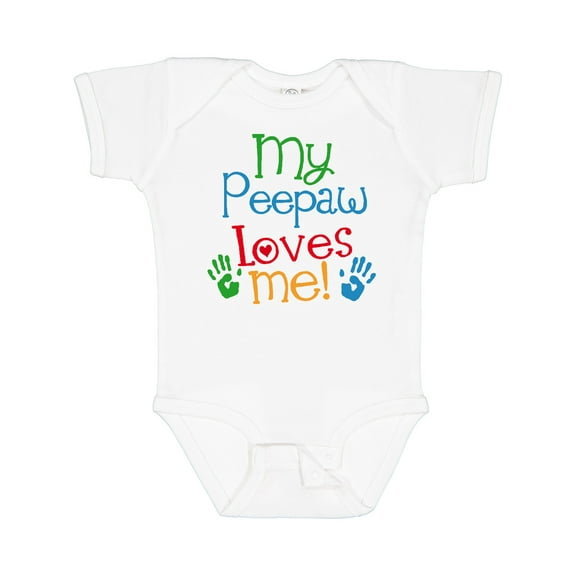 Inktastic My Peepaw Loves Me Boys or Girls Baby Bodysuit