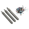 thumbnail image 3 of Setter Stamping Punches Kit, Metal Stamping Punches Rustproof Coating Colorful Rhinestones 3 Sizes  For Art Project For Handicrafts, 3 of 8