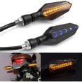 thumbnail image 5 of 4Pcs 12V Universal Motorcycle Turn Signal Indicator Amber Light Dual Color 17 LED Blue Amber Lamp, 5 of 5