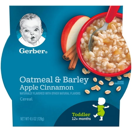 Gerber Breakfast Buddies Hot Cereal with Real Fruit, Apple Cinnamon, 4.5 oz. (Best First Cereal For Infants)