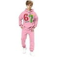 thumbnail image 3 of RTKFRFLM Boys Kids Hoodie Joggers Set Cartoon 67 Number Print Long Sleeve Pocket Outfit 2-13Y, 3 of 3