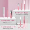 thumbnail image 4 of Manicure kit 10 in 1 Professional for Women, Nail kit,Grooming kit,Manicure Set Personal Care Women,Nail Tools with Luxurious Travel Case(Pink), 4 of 5