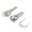 Silver, variant on Stainless Steel Tool Box Lock Replacement Set, Universal Drawer Lock with Keys 180° Rotation Compatible with Truck Toolbox Cabinet Storage Case(Fastening Tab and Keys, Cylinder) (1 Pack)