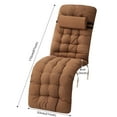 thumbnail image 2 of YEERSWAG 67x20x3.15 Inch Non Slip Lounge Chaise Chair Cushion,High Back Cushion Rocking Chair Padded Sofa Mat with Pillow, 2 of 10