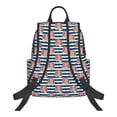 thumbnail image 2 of Naloa Popcorn On Blue Lines Print Lightweight DayBackpack Suitable for school, work, shopping, travel, etc., 2 of 5