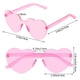 thumbnail image 2 of Gafas de Sol Fengek en Forma de Corazón Sin Montura Transparentes Rosa x30, 2 of 7