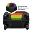 thumbnail image 4 of Lsque Colorful Glitter Rainbow Printed Luggage Cover, Travel Luggage Protector,Scratch and Dirt Resistant, Fits 18-32 Inch Luggage - Medium, 4 of 9