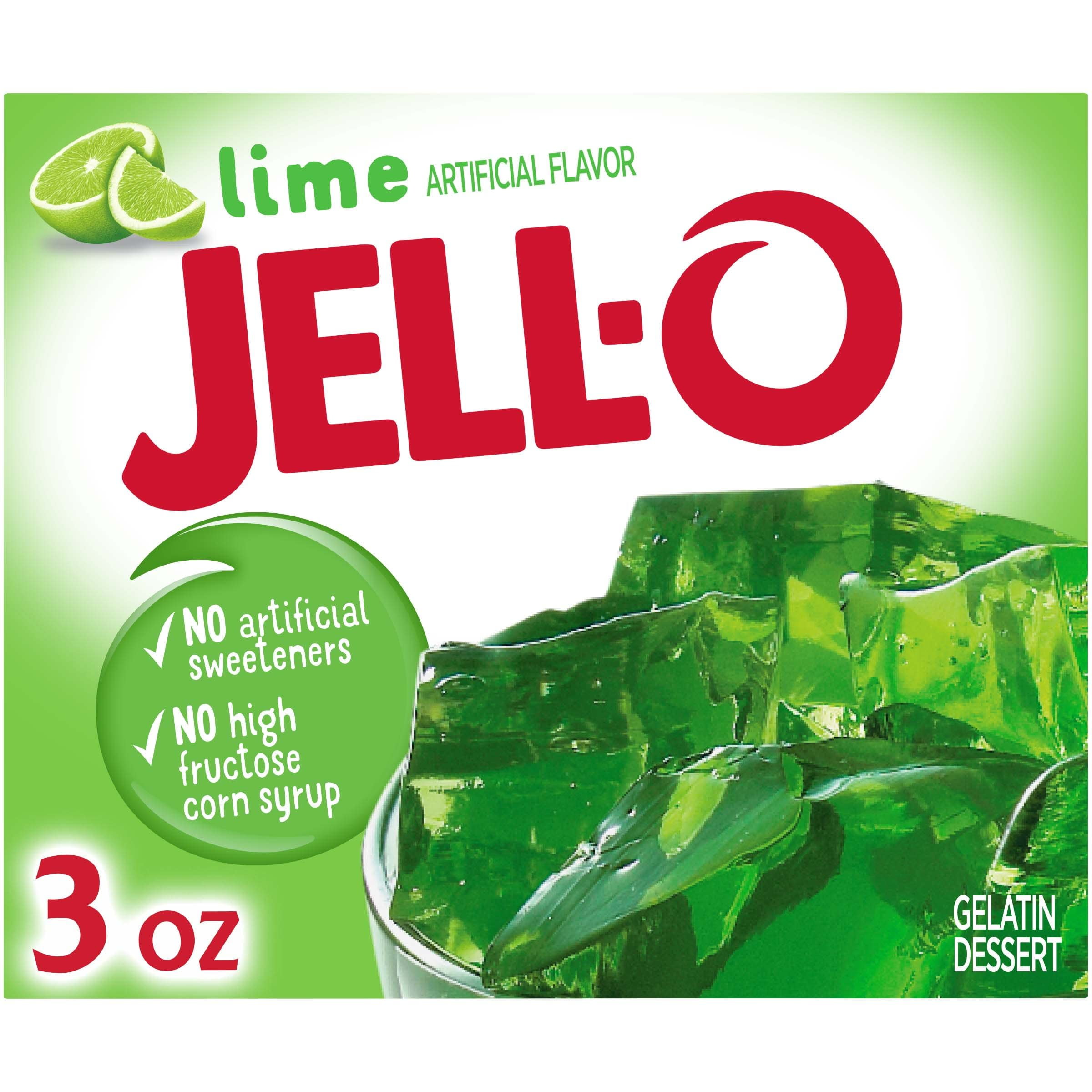 Jell-O Lime Gelatin Dessert Mix, 3 oz. Box