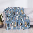 thumbnail image 3 of Yiaed Llamas And Cactus Print Blanket Throw Blanket Soft Cozy Flannel Blanket for Home Bed Sofa Couch Chair-80"x60", 3 of 6