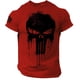 thumbnail image 4 of Camiseta para hombre con estampado 3D de calavera patriótica militar, camiseta de manga corta de gran tamaño, ropa deportiva para hombre, camisetas superiores, 4 of 4