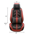 thumbnail image 5 of OTOEZ Universal PU Car Seat Covers 5 Seats Full Set, 5D Luxury Leather Front Rear Back Protector Cushion Fully Covered, 5 of 11
