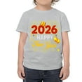 thumbnail image 2 of 2026 Happy New Year Shirt 𝓴𝓲𝓭𝓼 Black T-Shirt With Gold Glitter Design, Festive Party Tee For New Year Celebration, Casual Holiday Top For 𝓴𝓲𝓭𝓼 90, 2 of 7