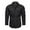A-Black356, variant on Men's Heavy Duty Rugged Shirt Long Sleeve Work Outdoor Functional Button Up Shirt Khaki
