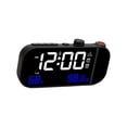thumbnail image 4 of Reloj despertador de proyección, reloj de mesa Digital, despertador, proyector de pared para techo, sala de estar, oficina, dormitorio, restaurante, , negro Soledad Despertador proyector, 4 of 9