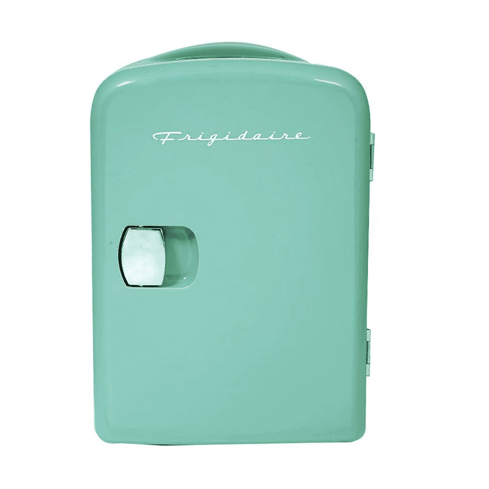 Restored Frigidaire Mini Portable Compact Personal Fridge Cooler, 4 Liter  Capacity EFMIS149-AQUA (Refurbished) 