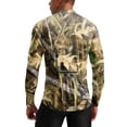 thumbnail image 6 of Realistic Camo Quarter Zip Pullover for Men, Long Sleeve Hunting Fishing Jersey with Moisture Wicking Quick Dry Fabric - Lightweight Outdoor Athletic Performance Tops Bronze L, 6 of 6