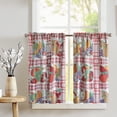 thumbnail image 2 of Cotton Fruit Bundle Print Café Tier Curtains Window Treatment Kitchen Home Décor, 2 of 2