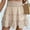 Khaki, variant on Summer Women's Ruffle Skirt with Shorts High Waist Flowy Shorts Solid Color Boho Shorts Elastic Waist Skirt Shorts Summer Shorts Cheap