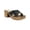 Black, variant on Sun + Stone Womens Giigi  Faux Leather Slide Block Heels