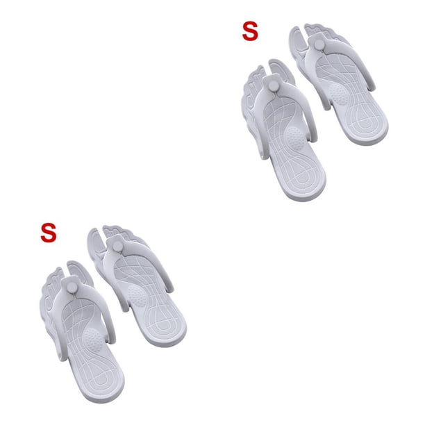 Zapatillas De Viaje Yuarrent Chanclas Portátiles Antideslizantes Para El Baño Verano Gris Claro S