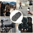thumbnail image 4 of Microphone Windscreen, Handheld Microphone Windscreen, Lightweight Artificial Fur Portable Gray Outdoor Use For Microphone Professional Use, 4 of 8