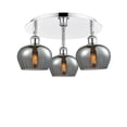 thumbnail image 2 of 516-3C-PC-G93-Innovations Lighting-Fenton - 3 Light Flush Mount In Art Deco Style-8 Inches Tall and 18.25 Inches Wide-Polished Chrome Finish-Plated, 2 of 5