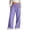 Purple, variant on OGLCCG Girls Wide Leg Cotton Linen Pants Summer Beach Pants for Vacation Lightweight Straight Leg Palazzo Trousers with Pockets 3-14 Years