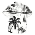 thumbnail image 7 of WUANDIXFA Kids Vibrant Hawaiian Shirt Beach Party Style Boy's Girl's Fun Print (Black, 13-14 Years), 7 of 7