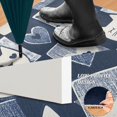 thumbnail image 2 of Yayeee Doormat for Indoor Entrance 32" x 20" Non Slippery Floor Rug, Blue Cats and Hearts, 2 of 8
