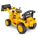 CAT Tractor Bull Dozer, Digger, Ride-On Toy by Kid Trax, yellow - image 6 of 8