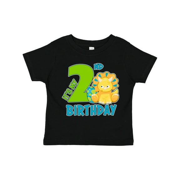 Inktastic Its My 2nd Birthday with Dinosaur Boys or Girls Toddler T-Shirt
