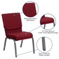 thumbnail image 4 of Bowery Hill Church Stacking Guest Chair in Burgundy, 4 of 8