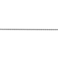 thumbnail image 2 of Auriga Fine Jewelry 14K White Gold Carded .95 mm Cable Rope Chain Necklace for Women 18", 2 of 6